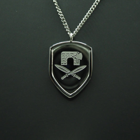 Soldat de sûreté d’ouvrage - pendentif et chaîne